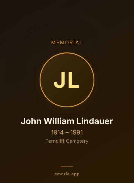 Memorial portrait of John William Lindauer