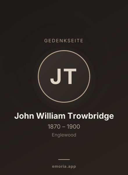 Gedenkportrait von John William Trowbridge