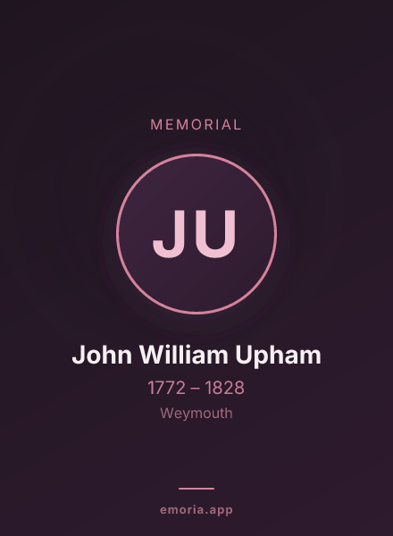 Memorial portrait of John William Upham