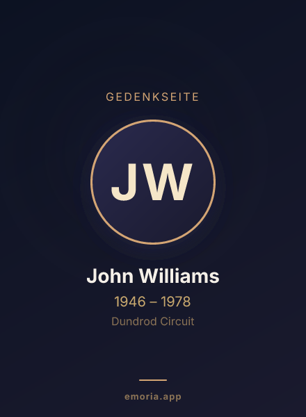 Gedenkportrait von John Williams