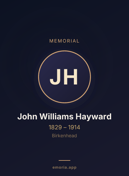 Memorial portrait of John Williams Hayward