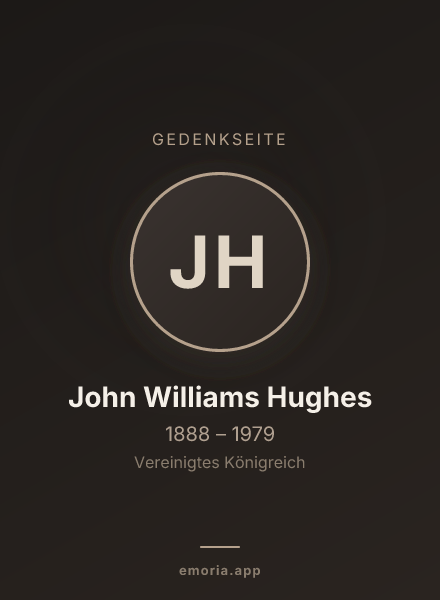 Gedenkportrait von John Williams Hughes