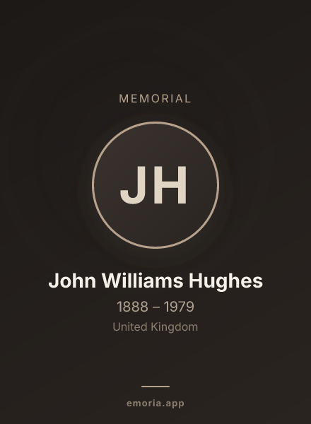 Memorial portrait of John Williams Hughes