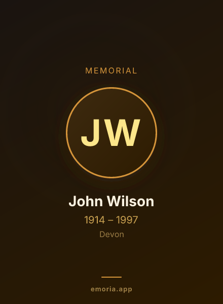 Memorial portrait of John Wilson