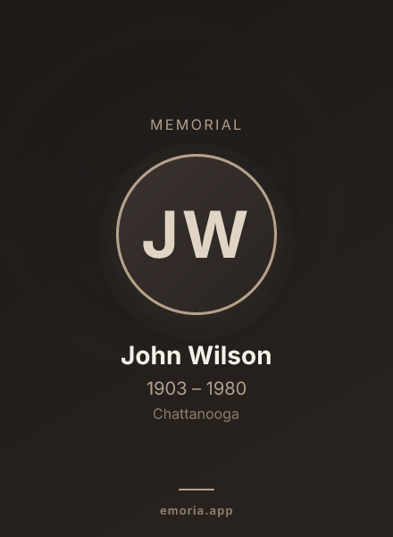 Memorial portrait of John Wilson
