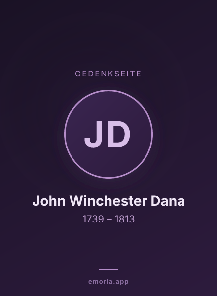 Gedenkportrait von John Winchester Dana