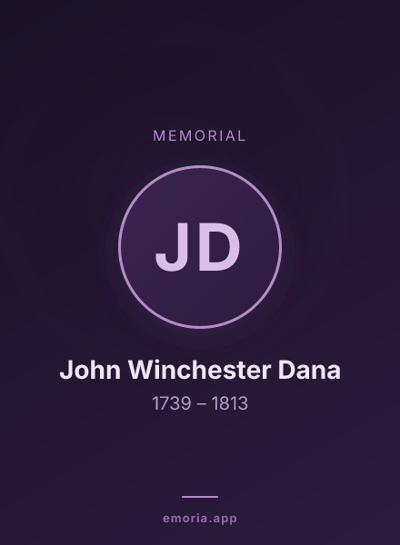 Memorial portrait of John Winchester Dana