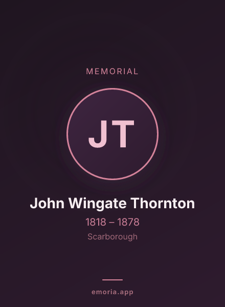 Memorial portrait of John Wingate Thornton
