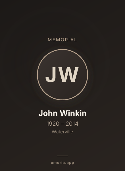 Memorial portrait of John Winkin
