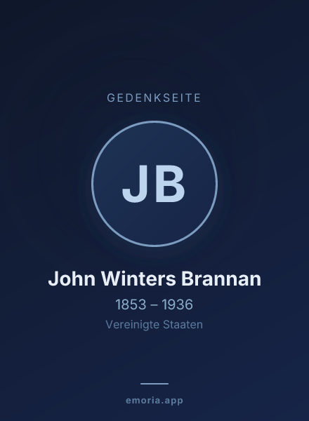 Gedenkportrait von John Winters Brannan