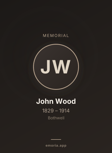 Memorial portrait of John Wood