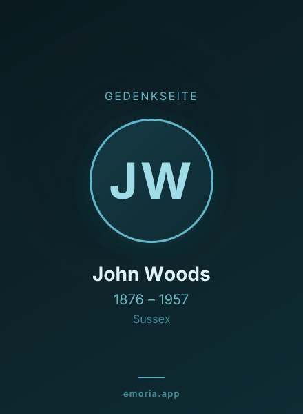 Gedenkportrait von John Woods
