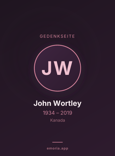 Gedenkportrait von John Wortley