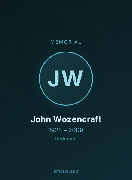 Memorial portrait of John Wozencraft