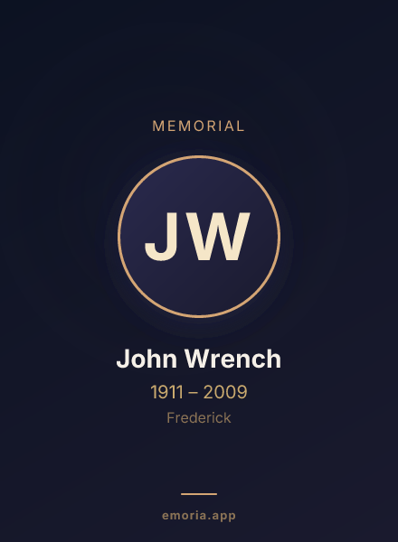 Memorial portrait of John Wrench
