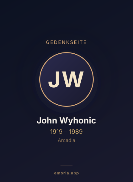 Gedenkportrait von John Wyhonic