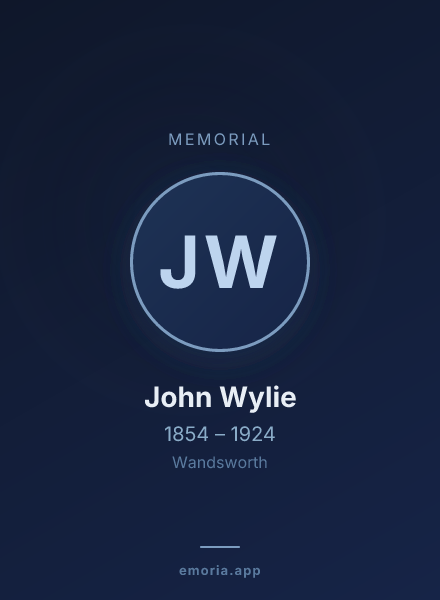 Memorial portrait of John Wylie