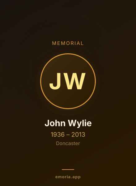 Memorial portrait of John Wylie