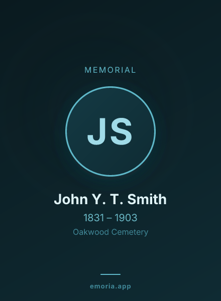 Memorial portrait of John Y. T. Smith