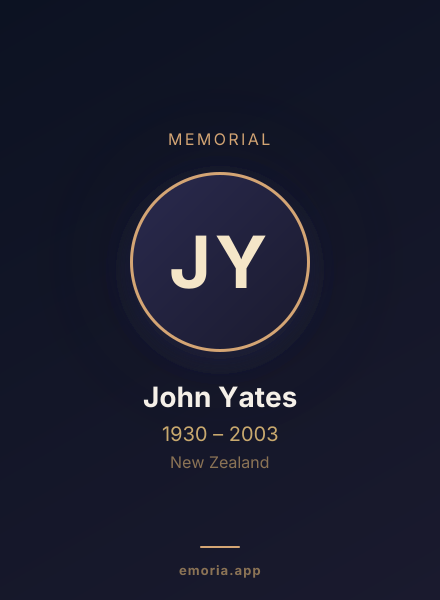 Memorial portrait of John Yates