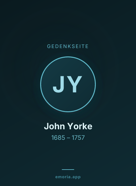 Gedenkportrait von John Yorke