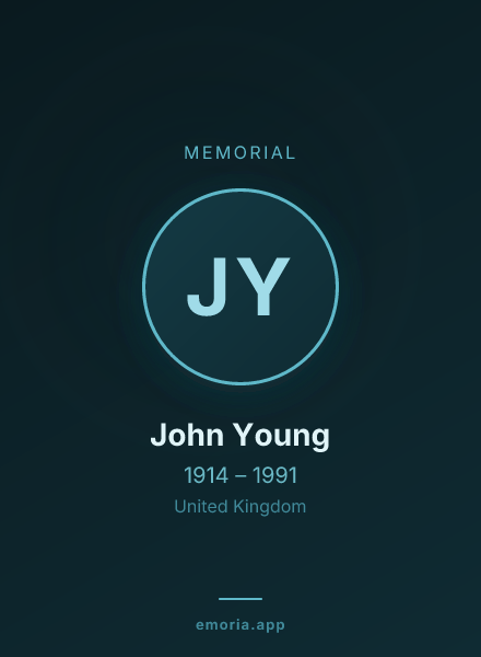 Memorial portrait of John Young