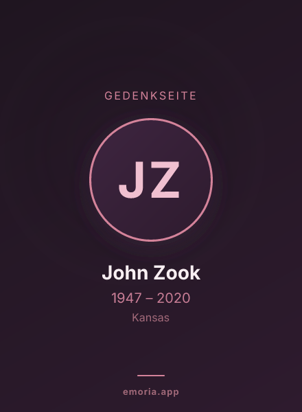 Gedenkportrait von John Zook