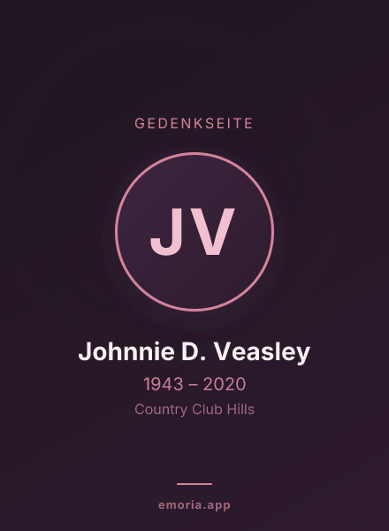 Gedenkportrait von Johnnie D. Veasley