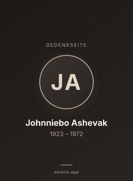 Gedenkportrait von Johnniebo Ashevak