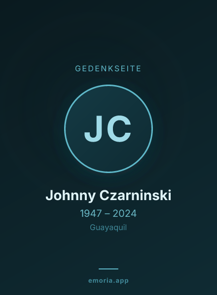 Gedenkportrait von Johnny Czarninski