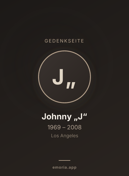 Gedenkportrait von Johnny „J“