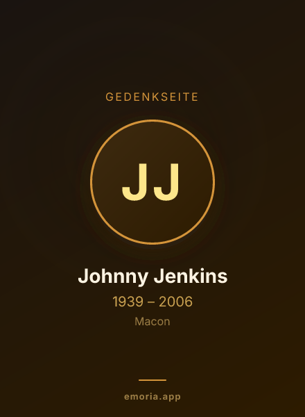 Gedenkportrait von Johnny Jenkins