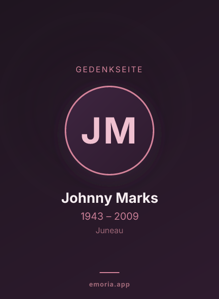 Gedenkportrait von Johnny Marks