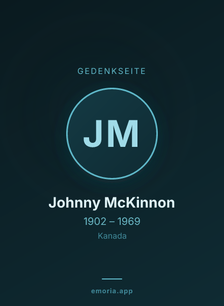 Gedenkportrait von Johnny McKinnon