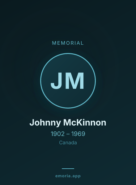 Memorial portrait of Johnny McKinnon