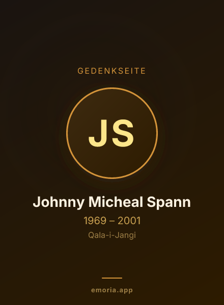 Gedenkportrait von Johnny Micheal Spann