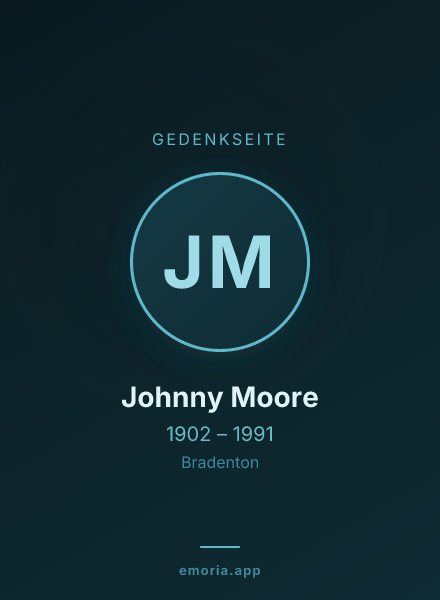 Gedenkportrait von Johnny Moore