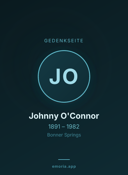 Gedenkportrait von Johnny O'Connor