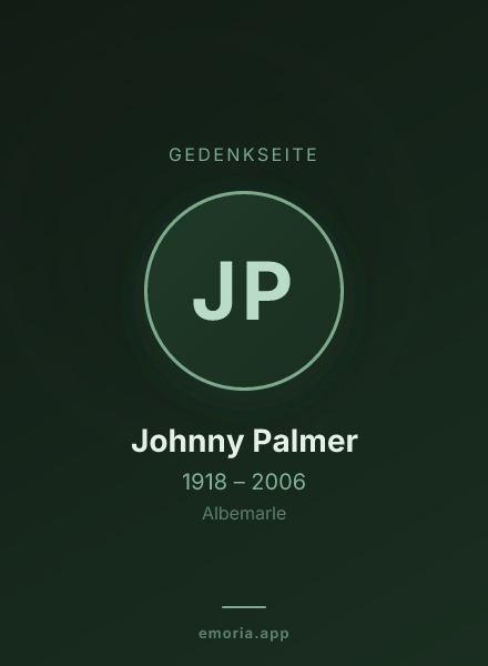 Gedenkportrait von Johnny Palmer