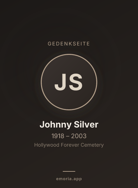 Gedenkportrait von Johnny Silver