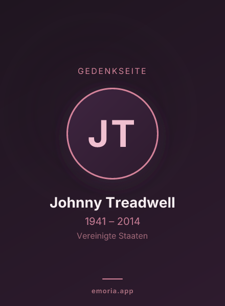 Gedenkportrait von Johnny Treadwell