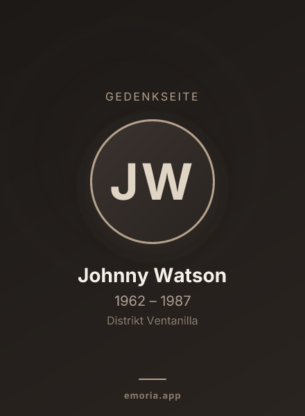 Gedenkportrait von Johnny Watson