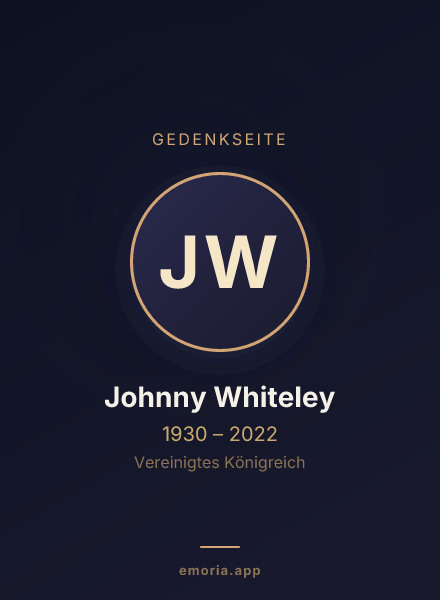 Gedenkportrait von Johnny Whiteley
