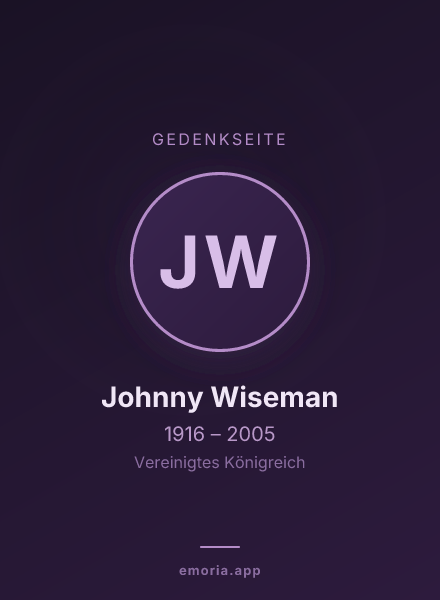 Gedenkportrait von Johnny Wiseman