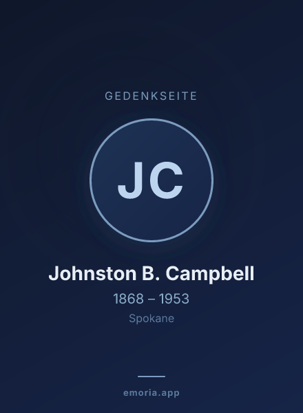Gedenkportrait von Johnston B. Campbell