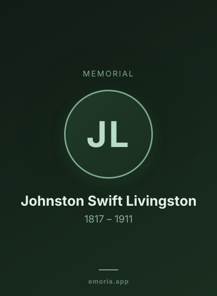 Memorial portrait of Johnston Swift Livingston