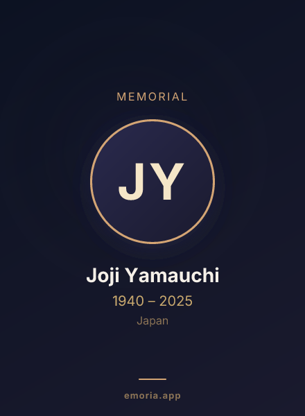Memorial portrait of Joji Yamauchi