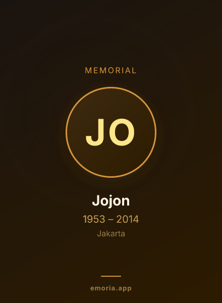 Memorial portrait of Jojon