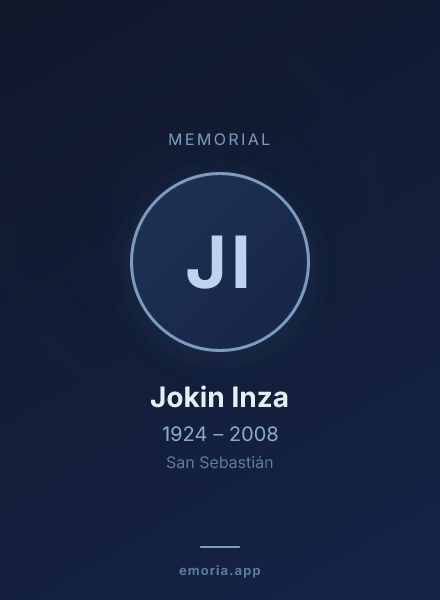 Memorial portrait of Jokin Inza