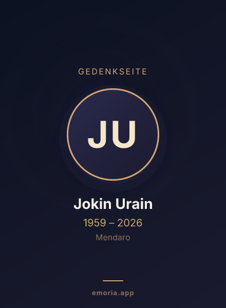 Gedenkportrait von Jokin Urain